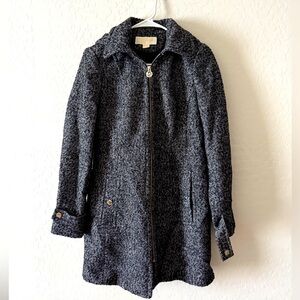 Michael Kors Belted Wool Blend Coat Womens